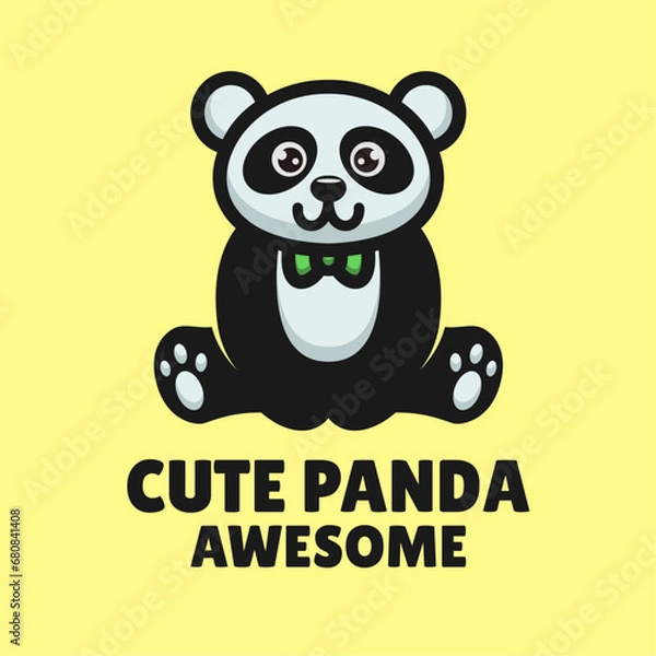 Obraz Cute Panda Logo