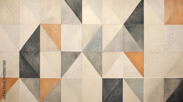 Fototapeta abstract geometric background of Quilted Canvas Artwork