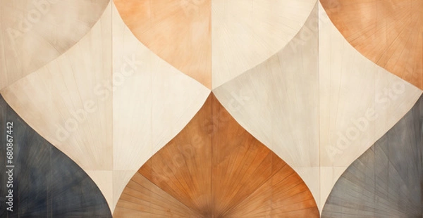 Fototapeta texture background of Abstract Geometric Radiance in Wooden Tones