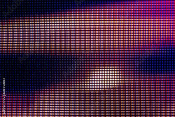 Obraz Macro photography of a colorful OLED display. Abstract colorful background.
