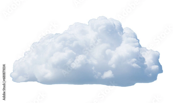Obraz Clip art heaven soft clouds shapes isolated 3d render png