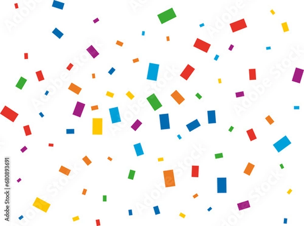 Obraz Rectangular Rainbow Confetti