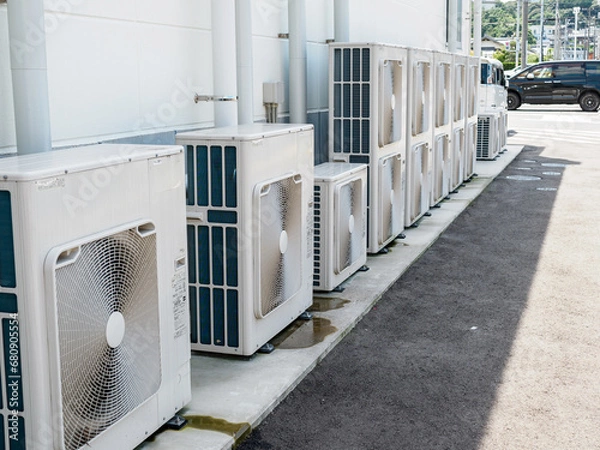 Obraz 商業施設のエアコン室外機