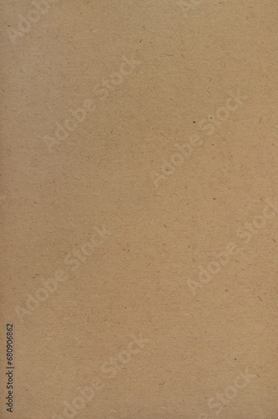 Fototapeta Beige Tan Natural Sack Kraft Paper Texture Paperboard Background, Recycled Craft Cardboard Pattern, Large Old Dark Vintage Retro, Vertical Decorative Spotted Rough Brown Textured Packaging Sheet