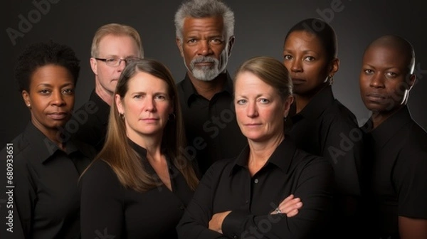 Obraz Business team giving pose