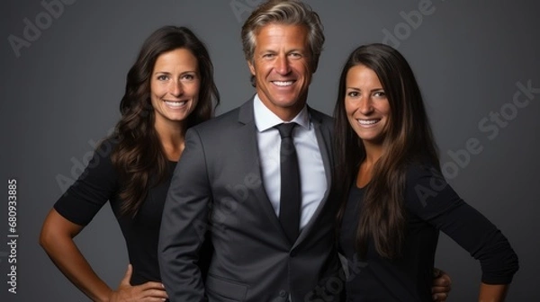Obraz Business team giving pose