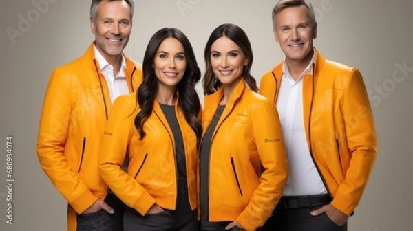Obraz Business team giving pose