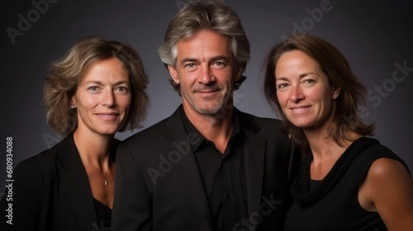 Obraz Business team giving pose