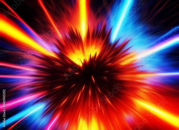 Fototapeta 爆発のエフェクト背景