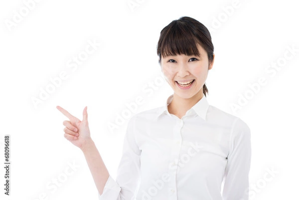 Fototapeta 指差す女性