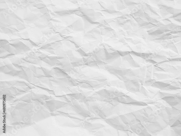 Fototapeta Paper Background White Old Vintage Wrinkled Letter Grey Retro Parchment Card Tex Sheet Craft kraft Carton Rough Fine Pattern Book Art Cardboard Frame Newspaper Canvas Wallpaper Wall Backdrop Crumpled.