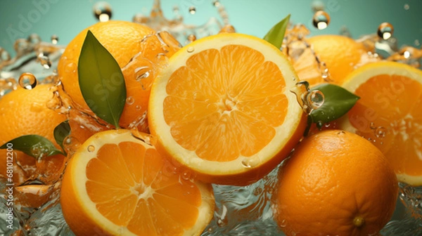 Fototapeta fresh oranges