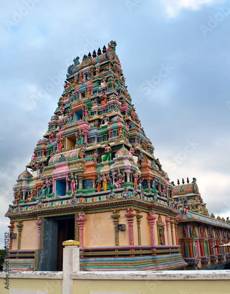 Fototapeta Mauritius. Hindu temple.