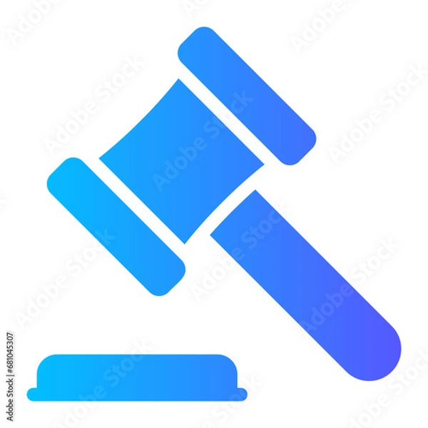 Fototapeta auction gradient icon