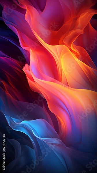 Fototapeta Abstract iPhone display background 16:9, HD, high quality. AI generative
