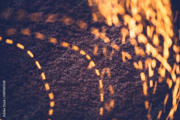 Fototapeta Orange bokeh