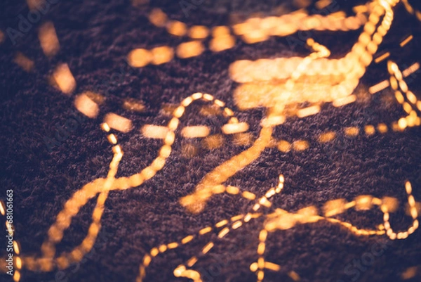 Fototapeta Orange bokeh