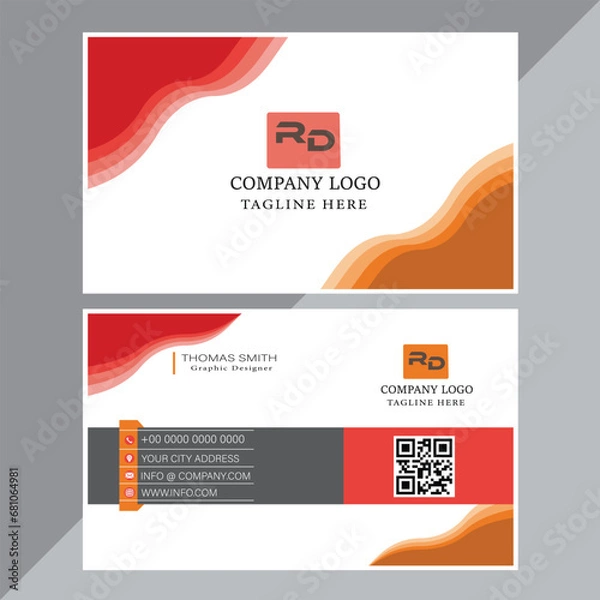 Obraz creative business card cellarful using adobe illustrator.