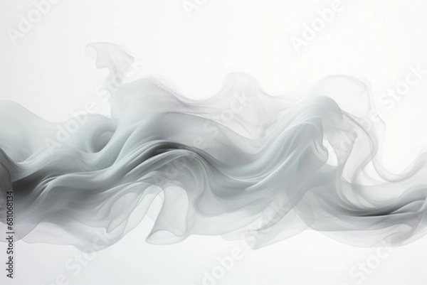 Fototapeta Vector realistic isolated smoke effect for decoration and covering on the transparent background. AI generative
