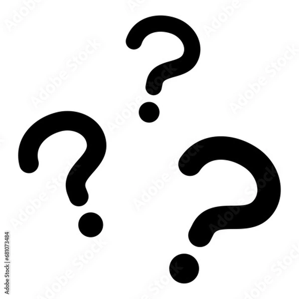 Fototapeta 三つのクエスチョンマーク