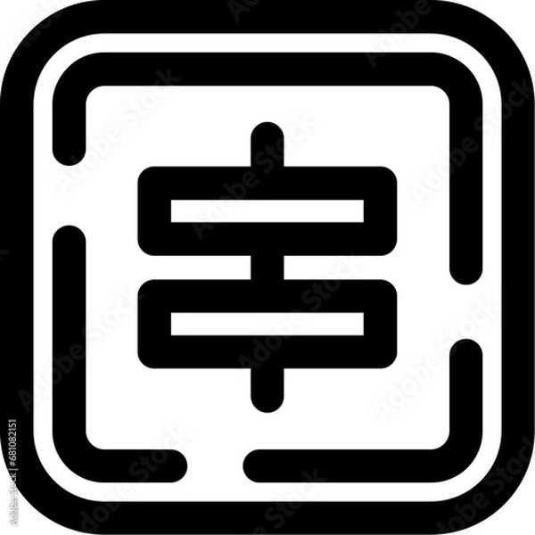 Fototapeta Center alignment Icon