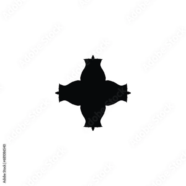 Obraz Add icon. Add button. Simple style shopping web page background symbol. Cross brand logo design element. Cross t-shirt printing. Vector for sticker.