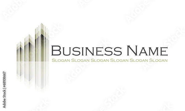 Obraz Logo architecte : plan immeuble