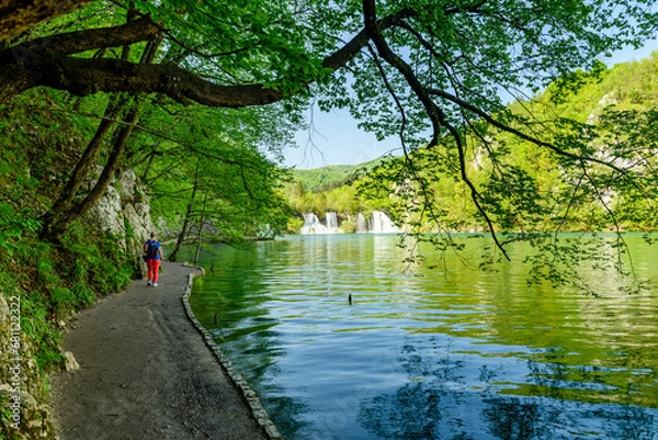 Obraz Park Narodowy jeziora Plitwickie, Chorwacja, UNESCO