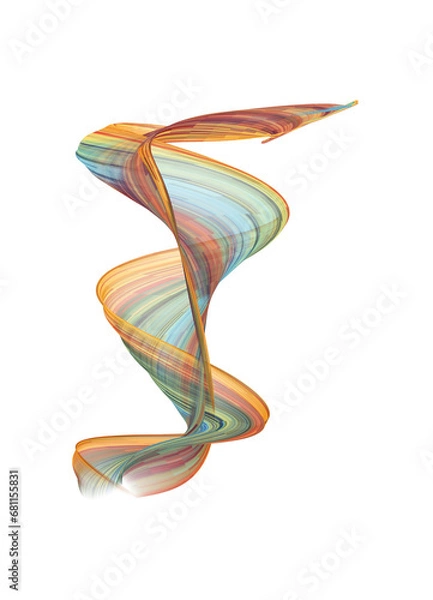 Obraz Transparent light effect. Magic glowing trail