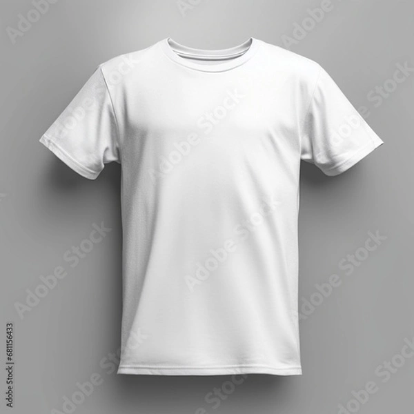 Fototapeta mockup of a flat lay white tshirt
