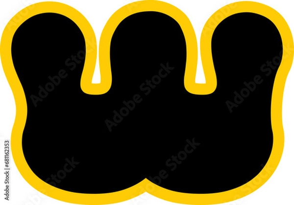 Fototapeta Funny Yummy font text glyph vector design