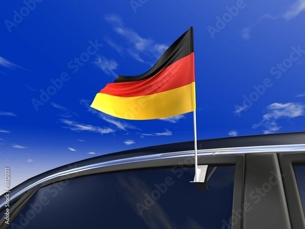 Fototapeta Flaga samochodu Niemiec