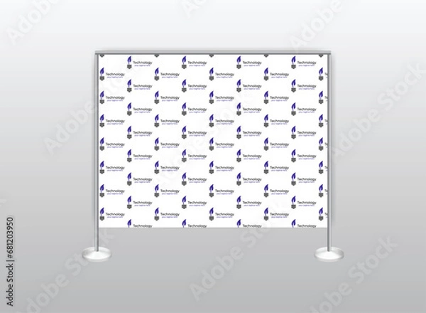 Fototapeta business step and repeat banner design template