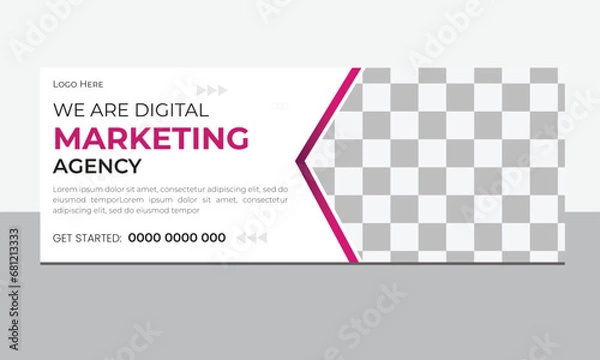 Obraz Facebook Cover design. template