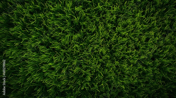 Fototapeta Overhead Lush Green Grass Texture