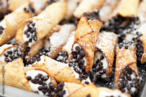 Fototapeta Świeże Cannolis
