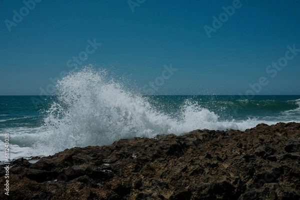 Fototapeta waves on the beach