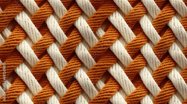 Obraz seamless pattern of woven string