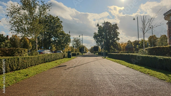 Obraz Path leading to a fountain.