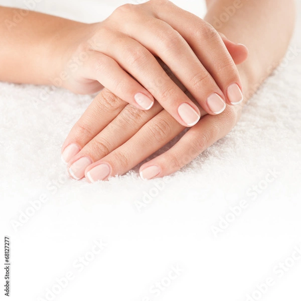 Obraz Hands on towel