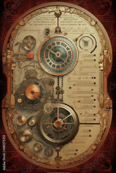 Fototapeta Clockwork Gear Fantasy