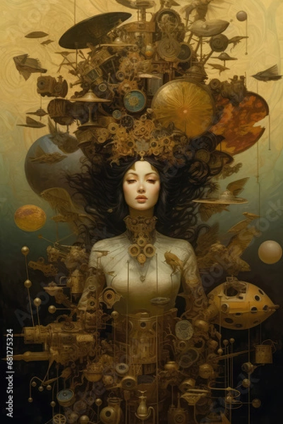 Fototapeta Dream Woman Abstract