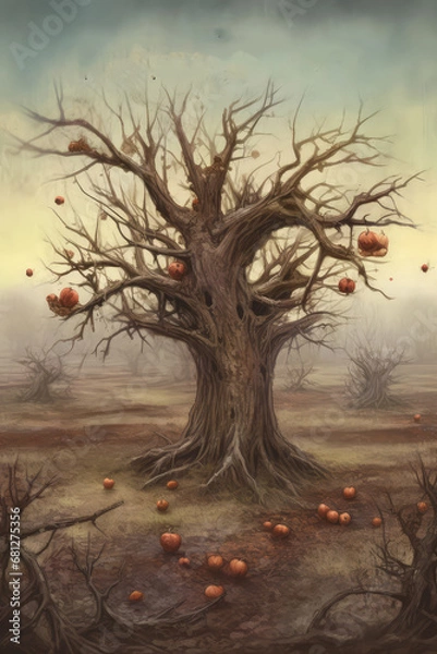 Fototapeta Fruitless Fruit Tree