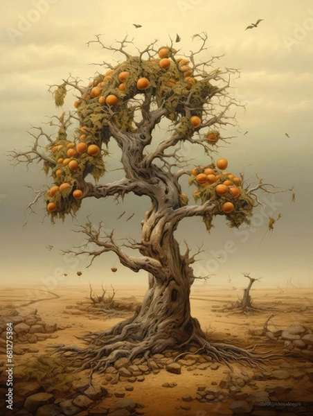 Fototapeta Fruitless Fruit Tree