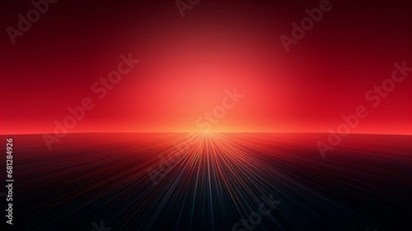 Obraz 赤の地平線が見える神秘的な世界