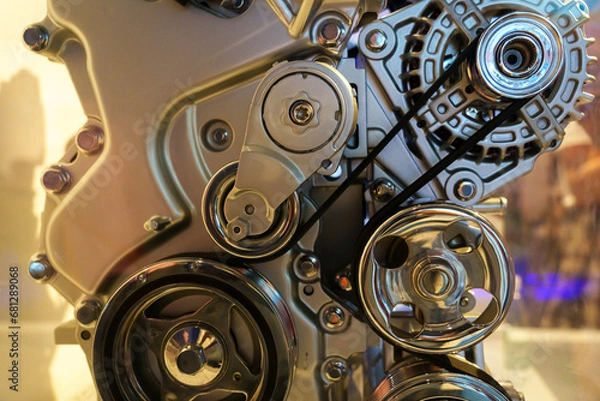 Fototapeta automobile engine working