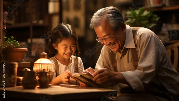 Fototapeta relationship between ages  and Relationships between generations The connections are endless. prevention dementia 