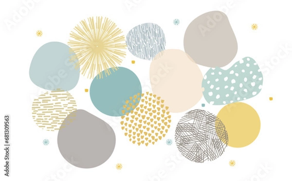 Obraz 北欧風抽象的模様のベクターイラスト