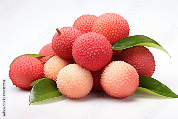 Fototapeta strawberries on white background