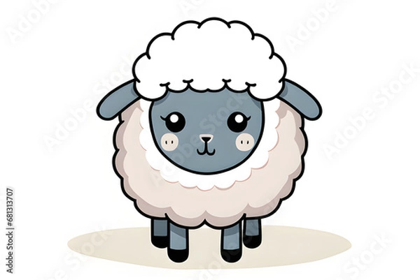 Fototapeta sheep. Generative AI